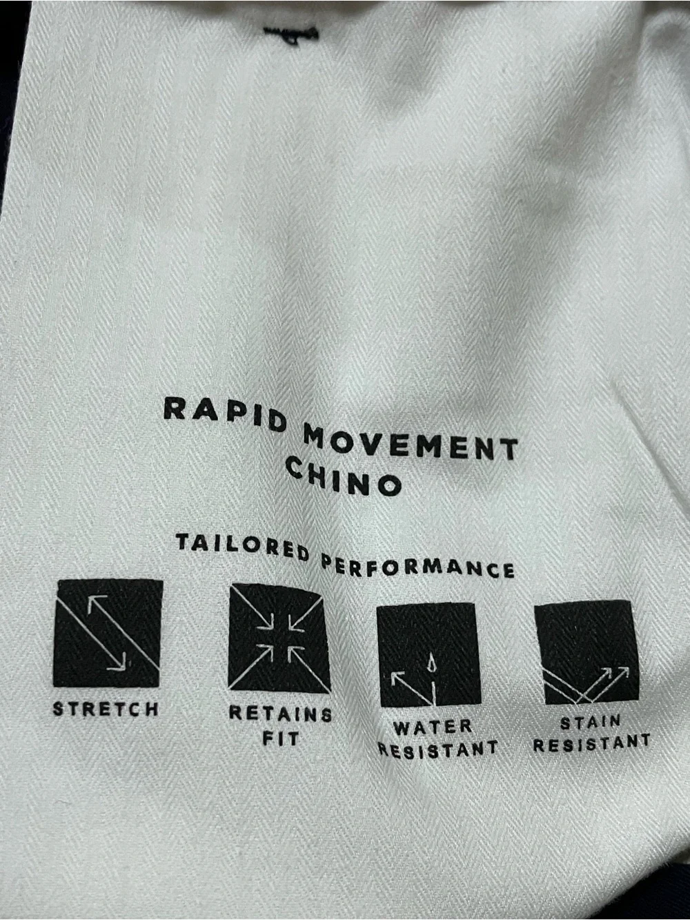 Banana Republic Aiden Rapid Movement Chino in Navy